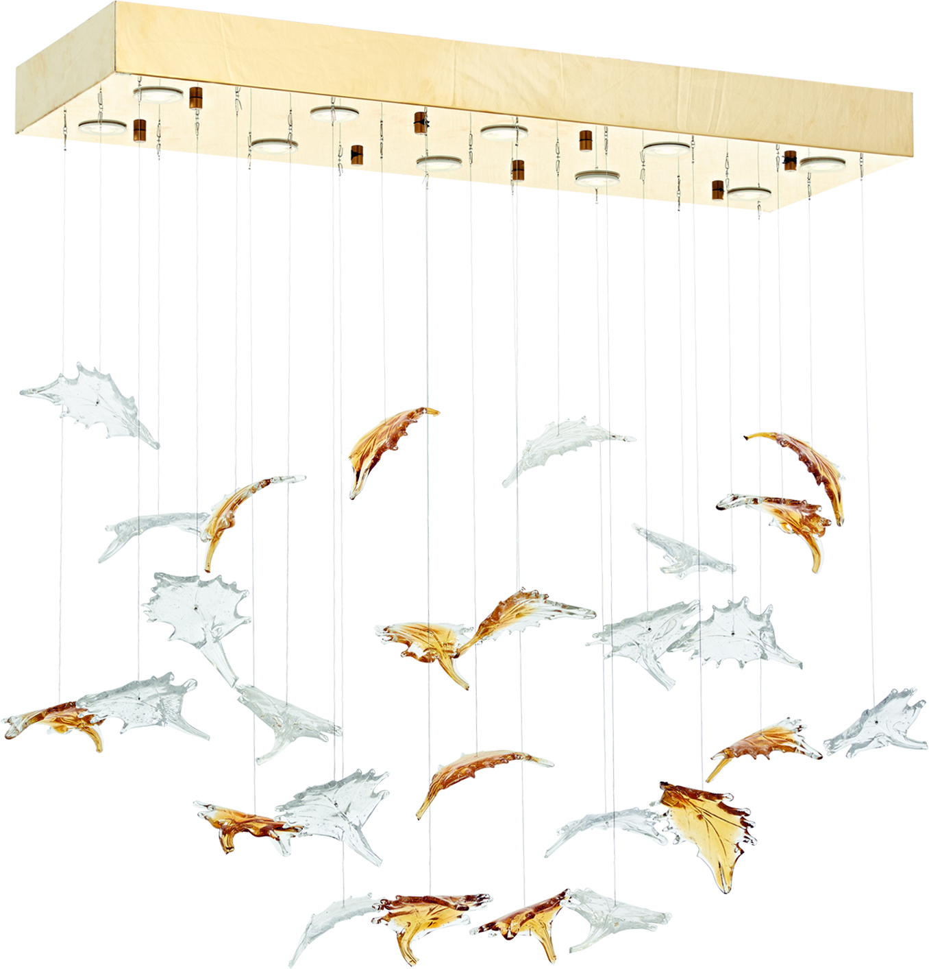 SPRING DİKDÖRTGEN LED AVİZE 