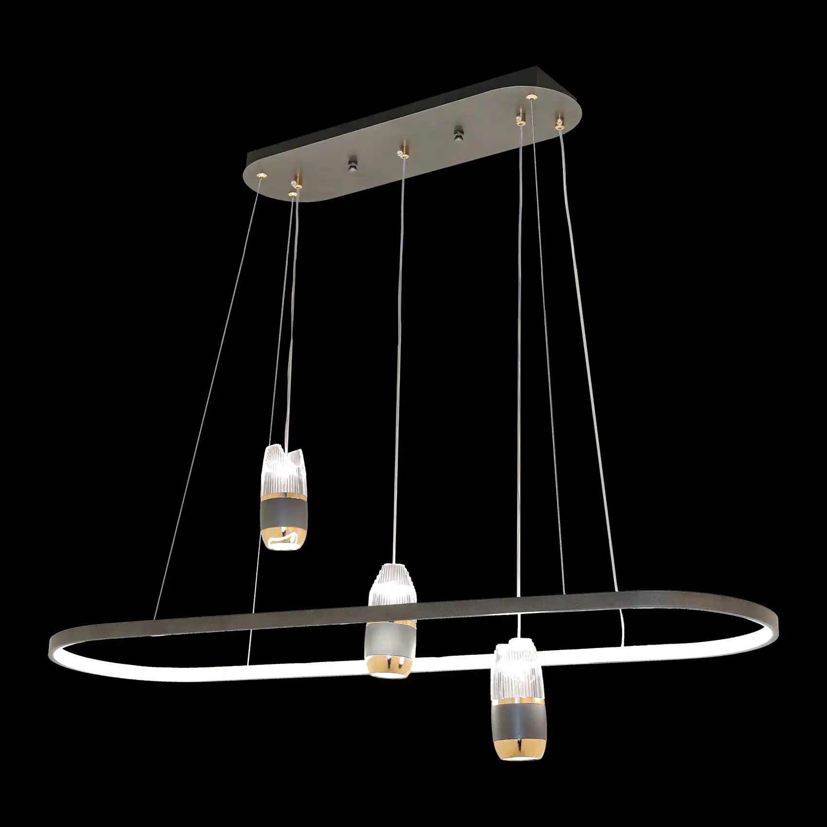 LİLİUM 3 LÜ  OVAL  AVİZE